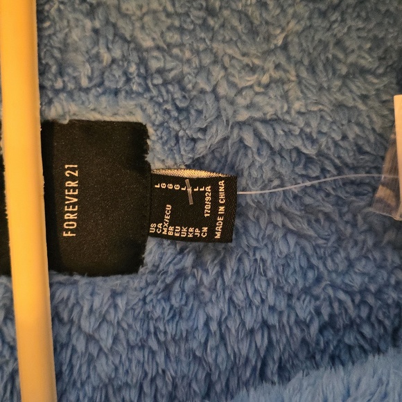 Forever 21 Soft Blue Teddy Jacket - Picture 2 of 3